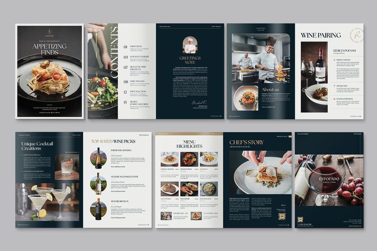 Mẫu Brochure Nhà Hàng Đẹp