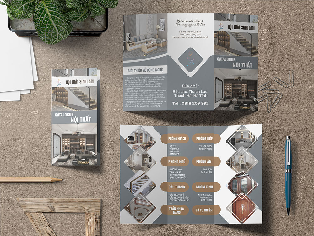 Brochure gấp ba