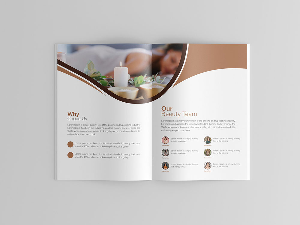 Mẫu Brochure Spa, Làm Đẹp Sang Trọng