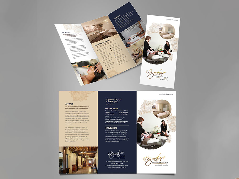 Mẫu Brochure Spa, Làm Đẹp Sang Trọng