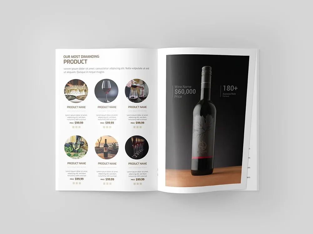 Vì sao nên đầu tư vào thiết kế brochure rượu?