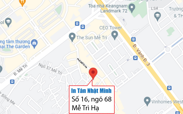 Địa chỉ công ty in Tân Nhật Minh