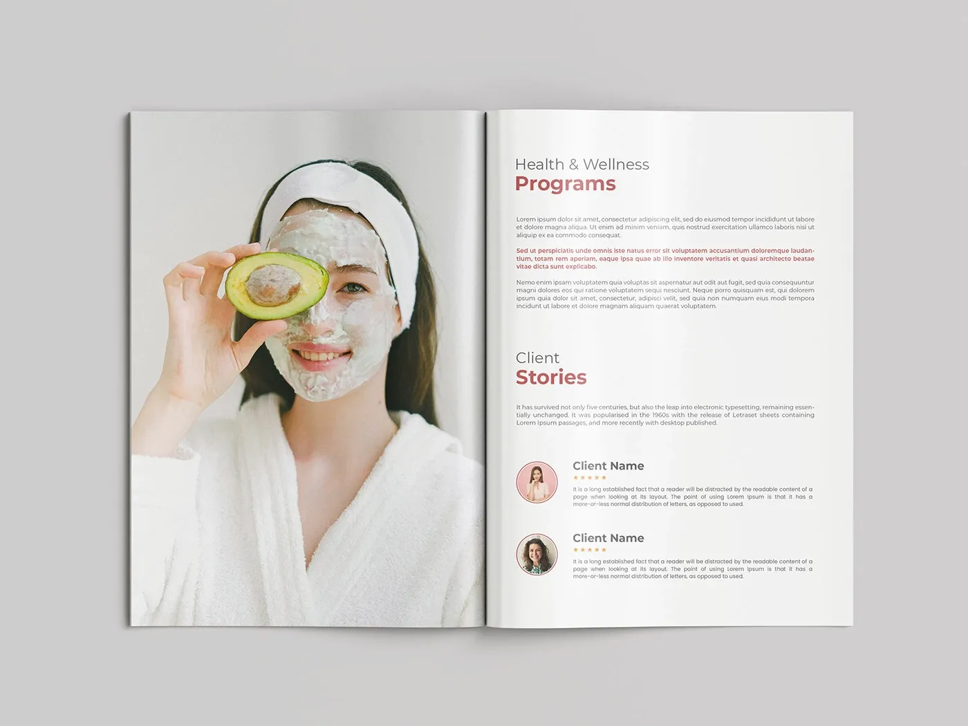 Nội dung thường có trong catalogue spa