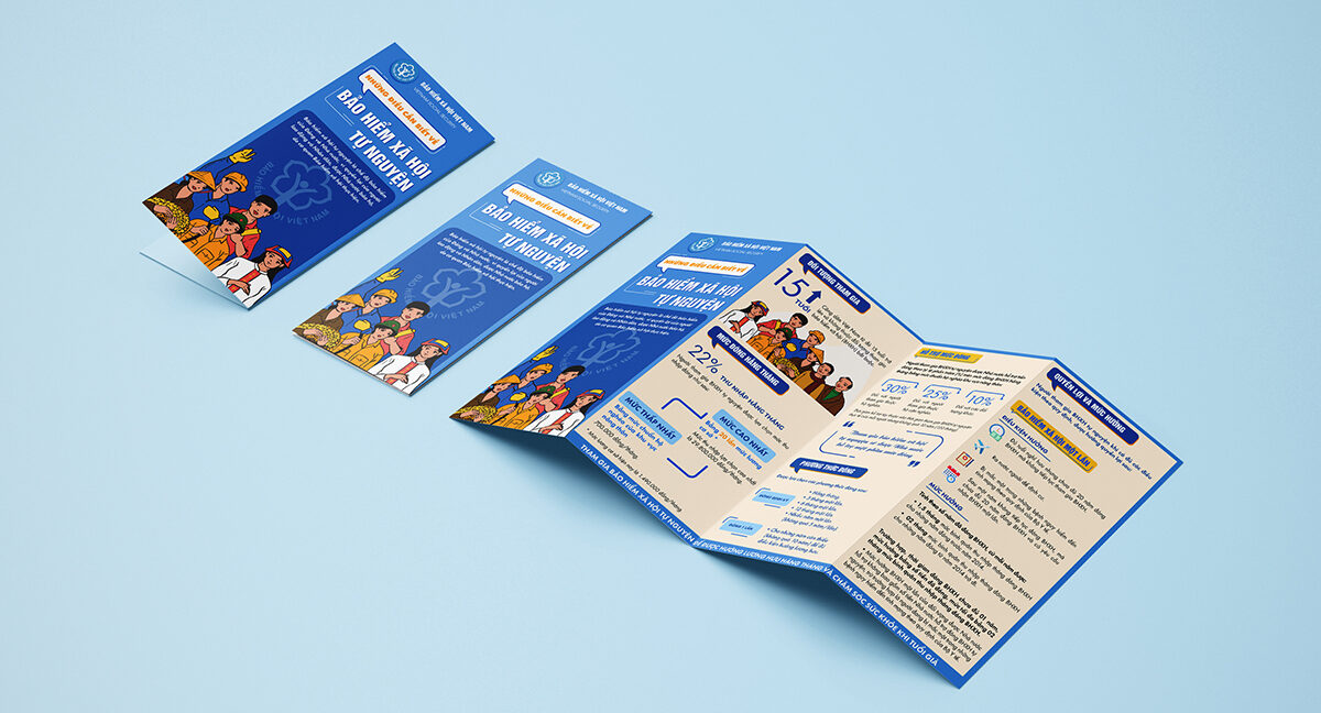 Brochure gấp kiểu Accordion 4 tấm