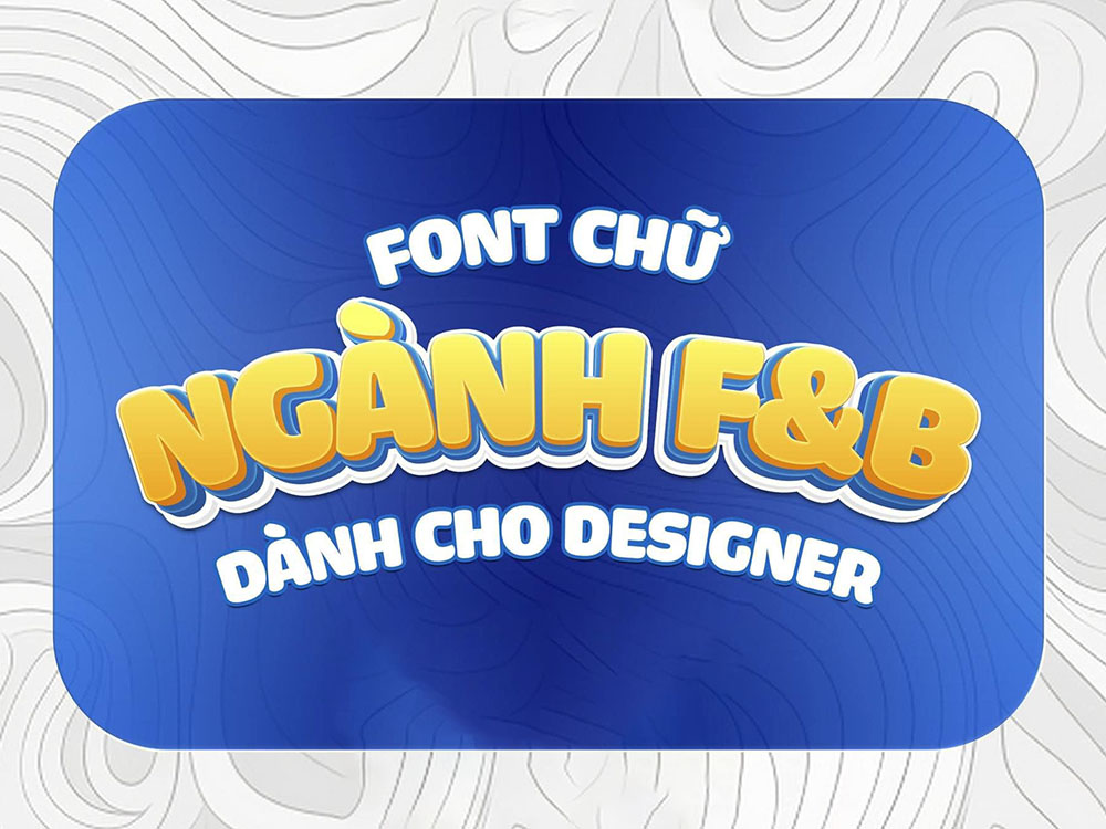 Font Chữ Cho Ngành F&B