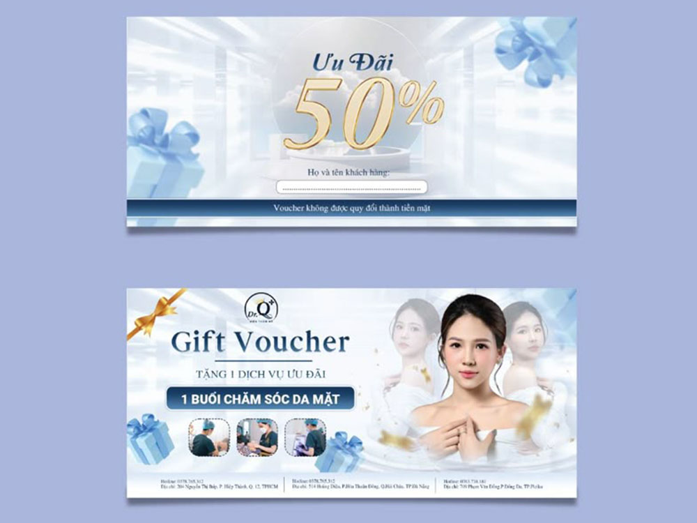 Mẫu Voucher Spa, Thẩm Mỹ Viện Đẹp