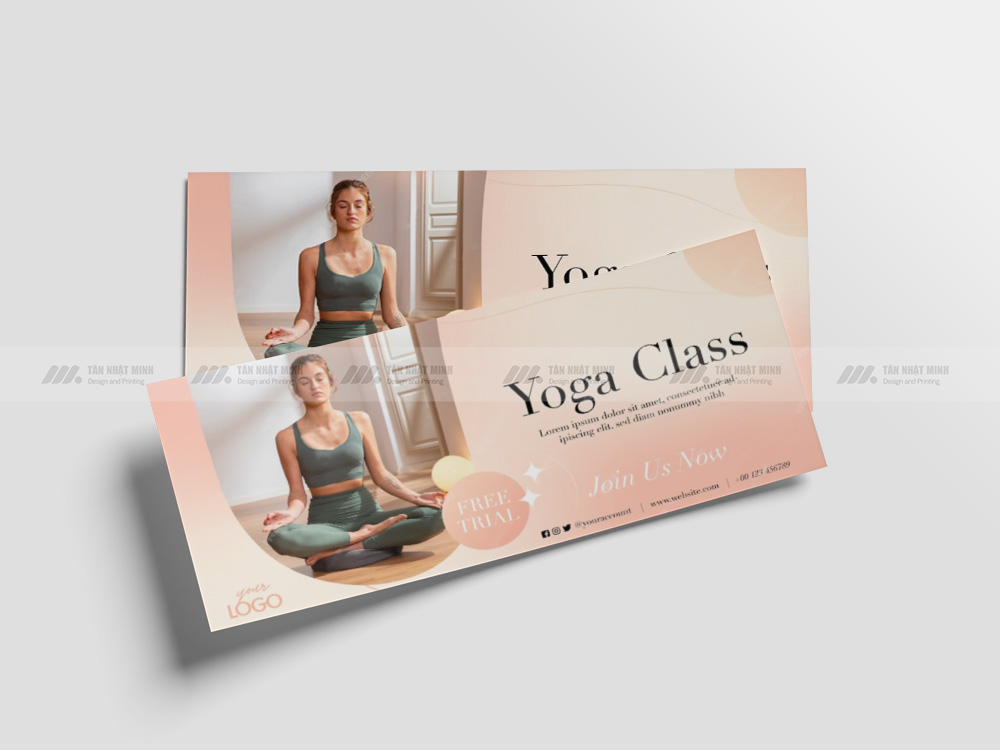 Mẫu Voucher Yoga Đẹp