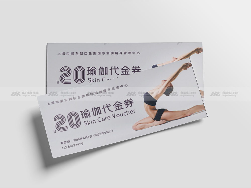 Mẫu Voucher Yoga Đẹp