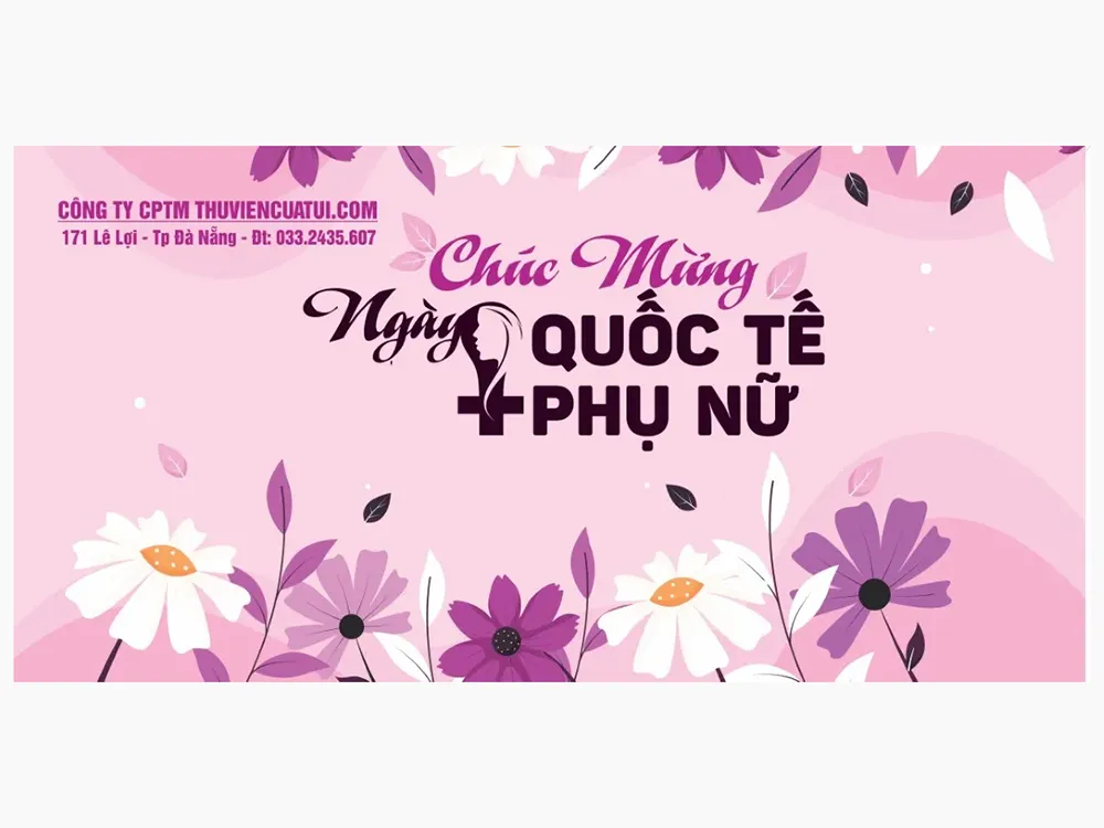 Mẫu Backdrop 8/3 Đẹp 