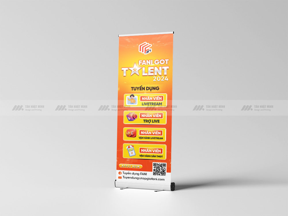 Mẫu Standee tuyển dụng đẹp
