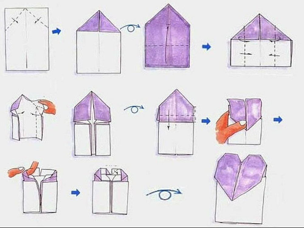 Thiệp 8/3 Origami Đơn Giản