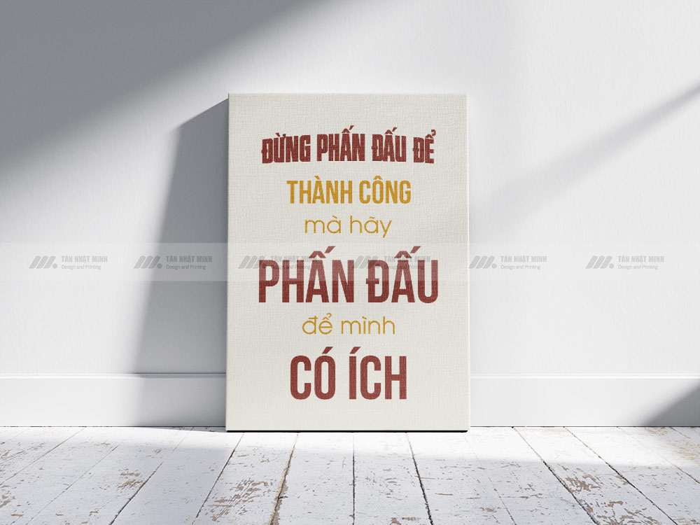 Mẫu tranh canvas động lực đẹp