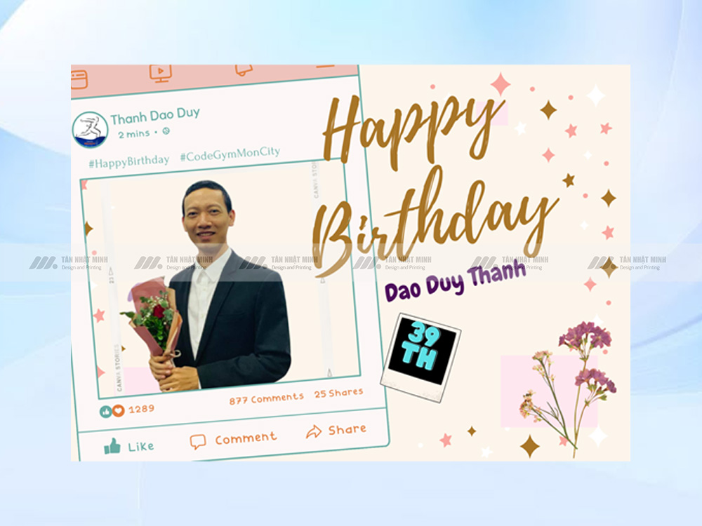 Mẫu Thiệp Mời Sinh Nhật Đẹp