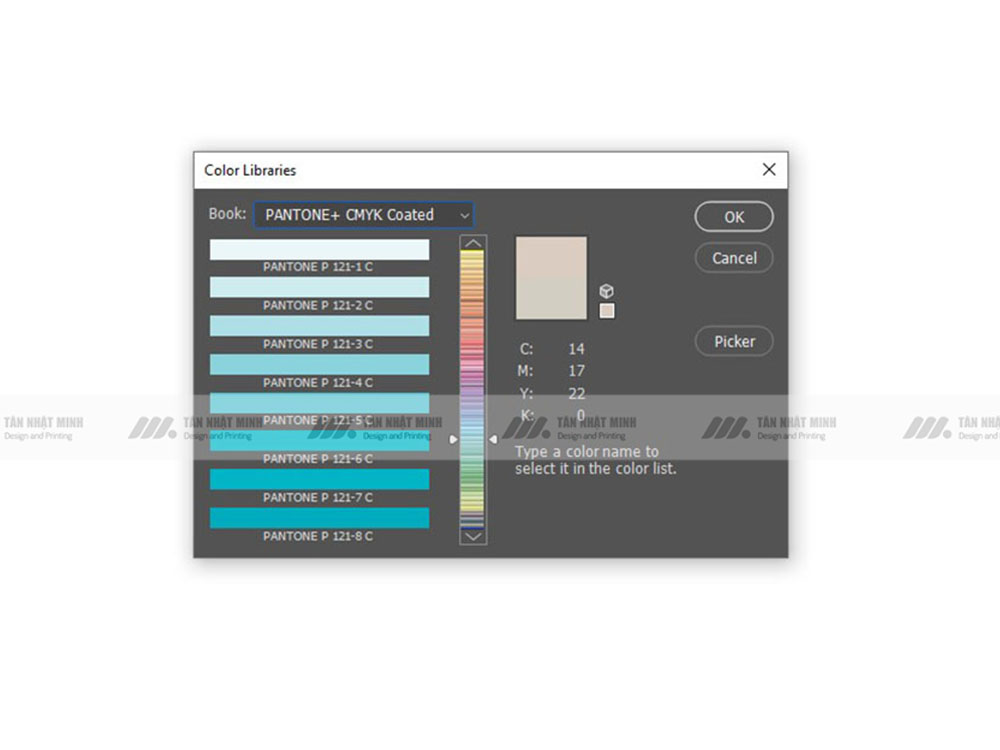 Truy cập thư viện Pantone