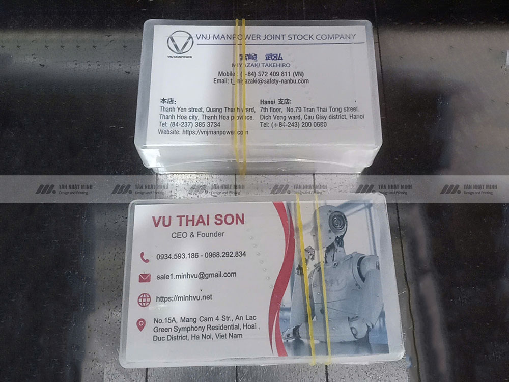 Quy trình in card visit tại Tân Nhật Minh