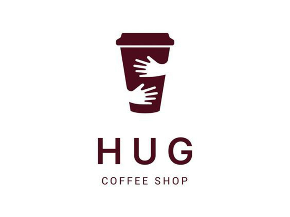 Logo Café Hình bàn tay ôm cốc