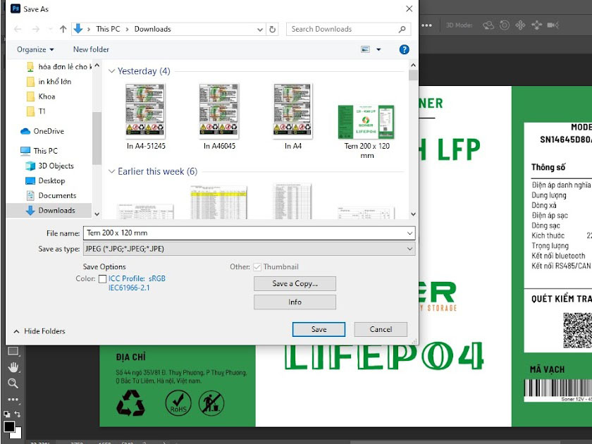 Lỗi Khi Xuất File