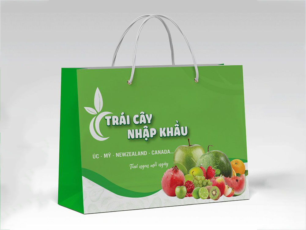 Đơn vị in túi giấy đựng trái cây giá rẻ, chất lượng hàng đầu Hà Nội