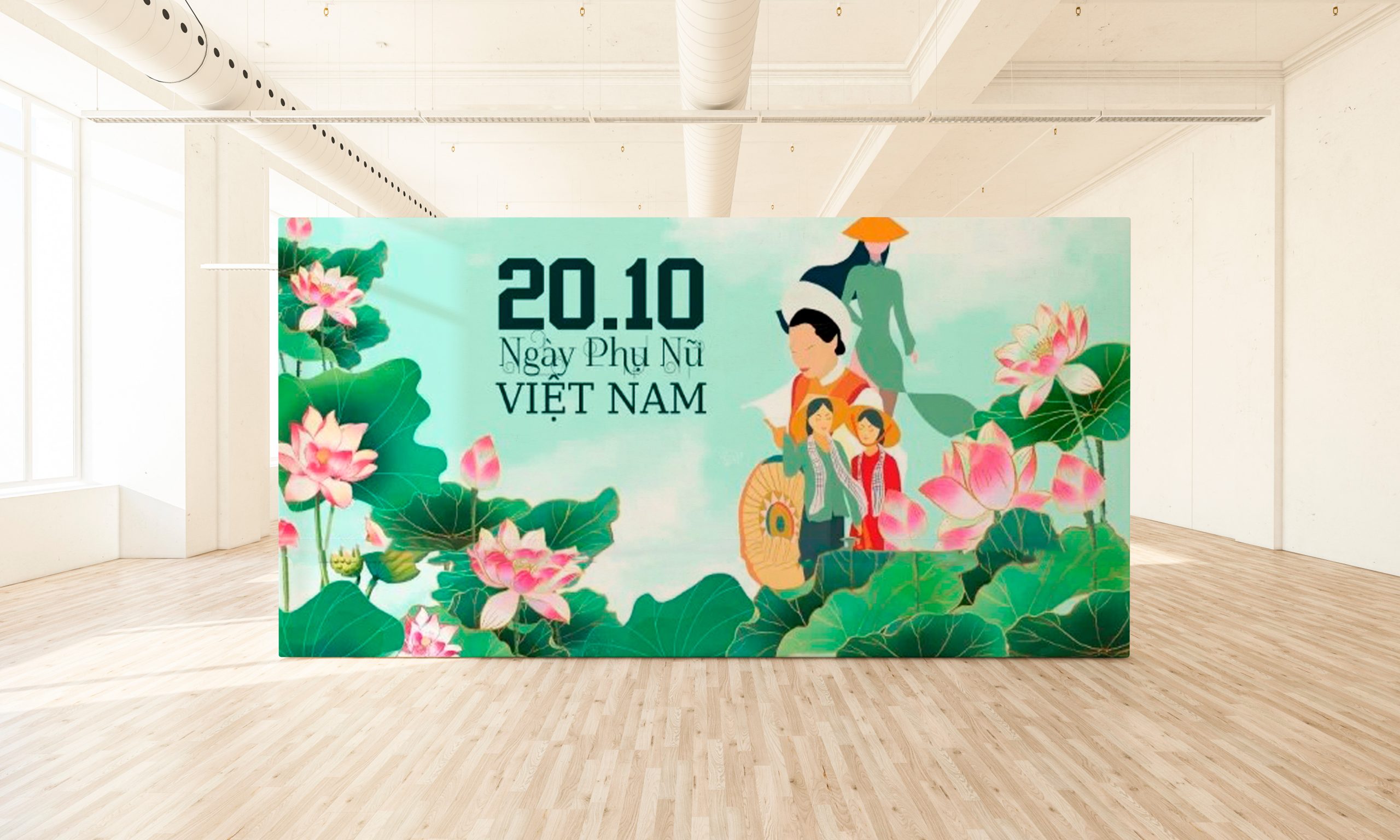 Backdrop Mừng Ngày Phụ Nữ Việt Nam 20-10