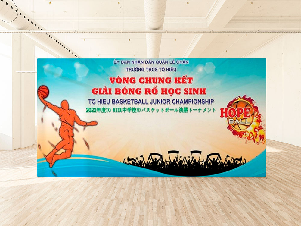 Mẫu backdrop bóng rổ