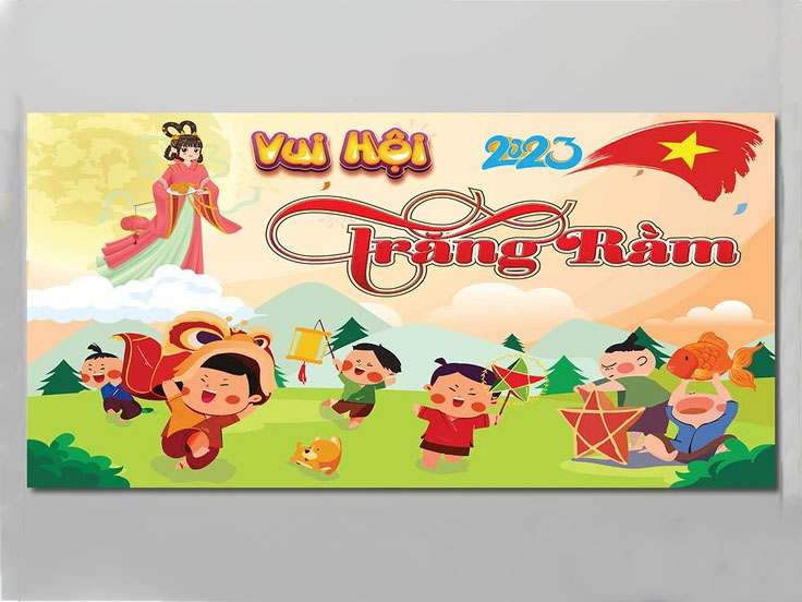 Mẫu banner Trung Thu mang đậm màu sắc truyền thống
