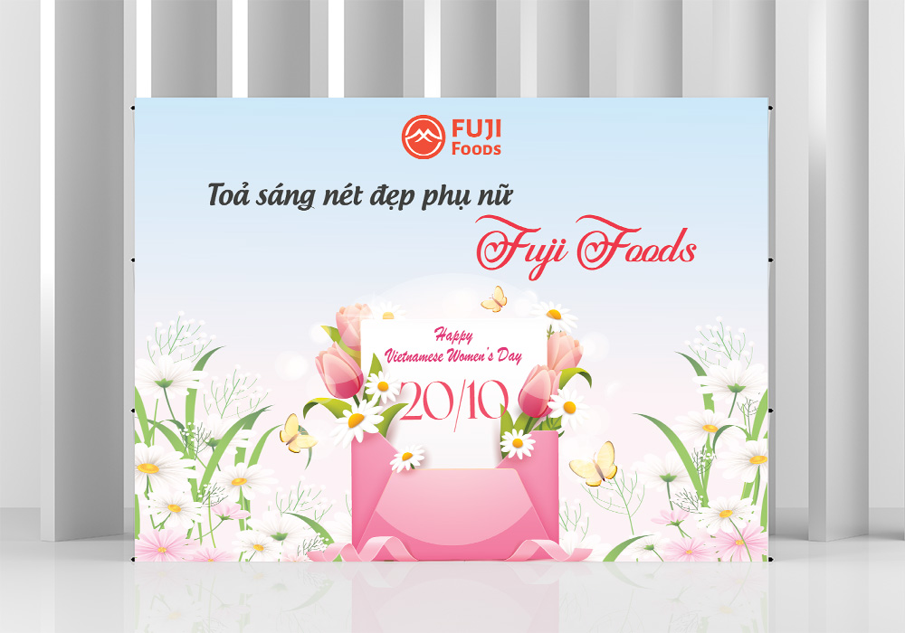 Mẫu Backdrop20/10 Phong Cách Thanh Lịch