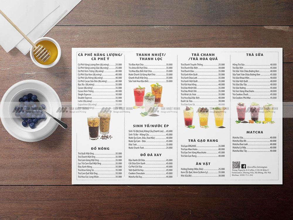 Mẫu Menu Khác Đẹp Và Độc Đáo