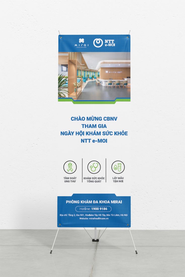 Mẫu standee khám sức khỏe doanh nghiệp