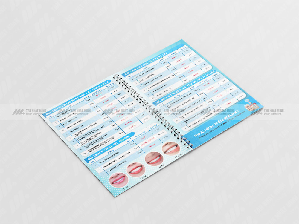 Thiết Kế Menu Nha Khoa