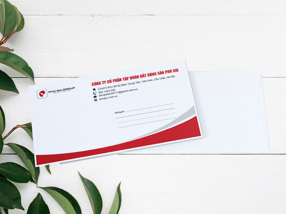 Mẫu phong bì bất động sản đẹp, chuyên nghiệp
