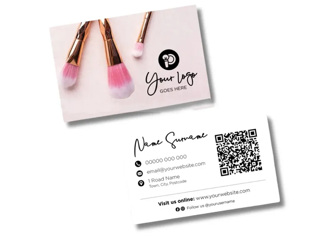 Card visit make up tích hợp mã QR