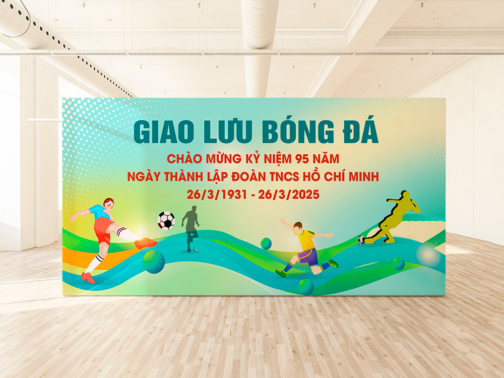 Backdrop giao lưu bóng đá