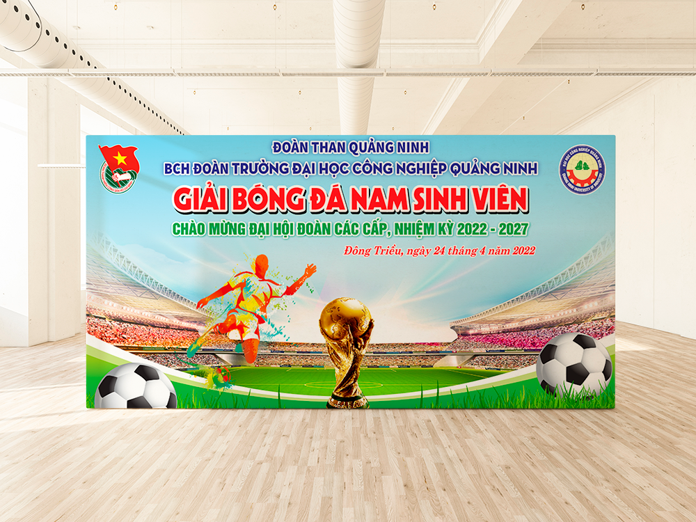 Backdrop giải bóng đá sinh viên