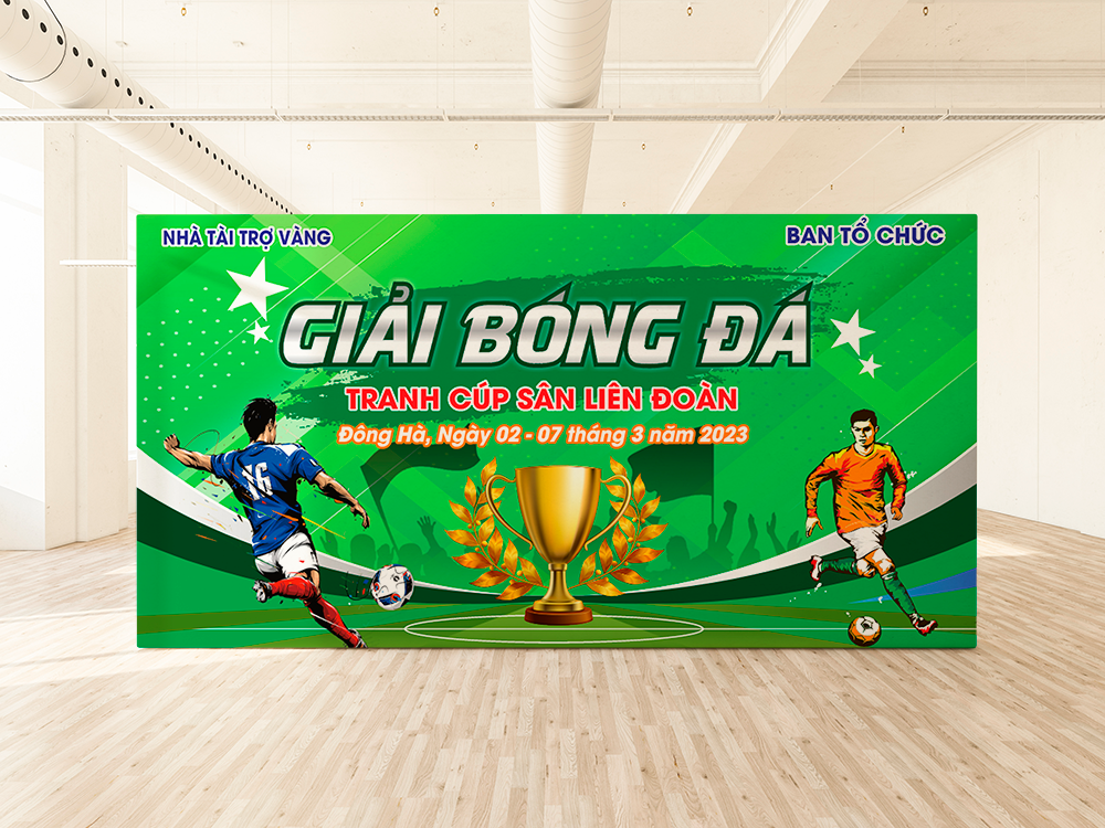 Backdrop bóng đá hội nhóm, fan club