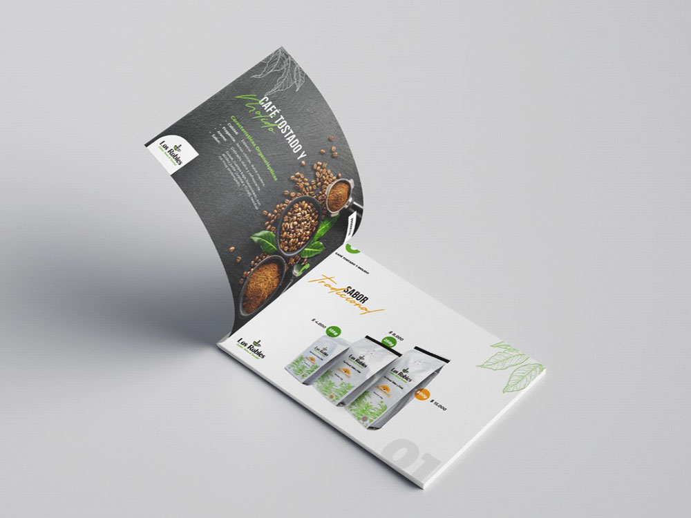 Mẫu catalogue giới thiệu sản phẩm cà phê nguyên chất