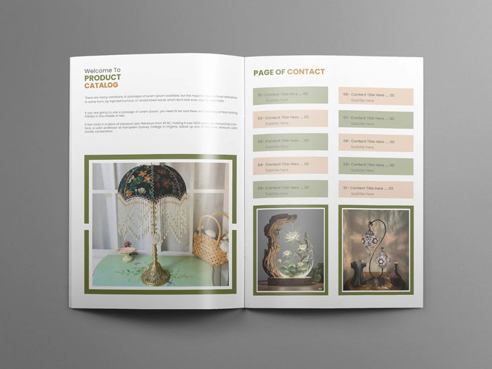 Mẫu Catalogue Đèn Trang Trí Đẹp