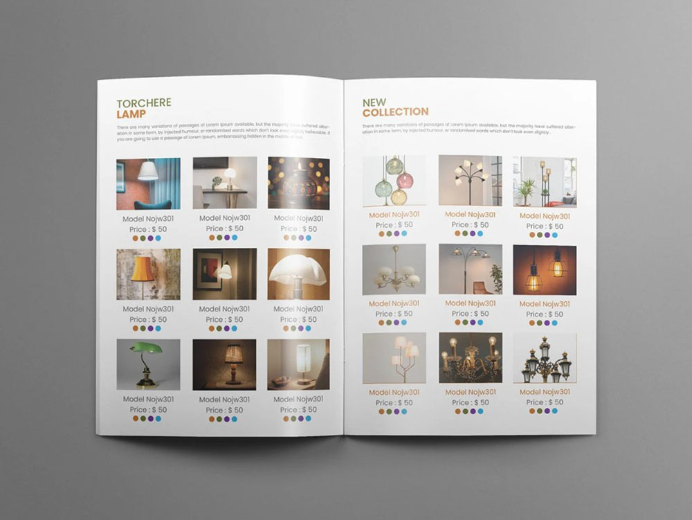 Mẫu Catalogue Đèn Trang Trí Đẹp