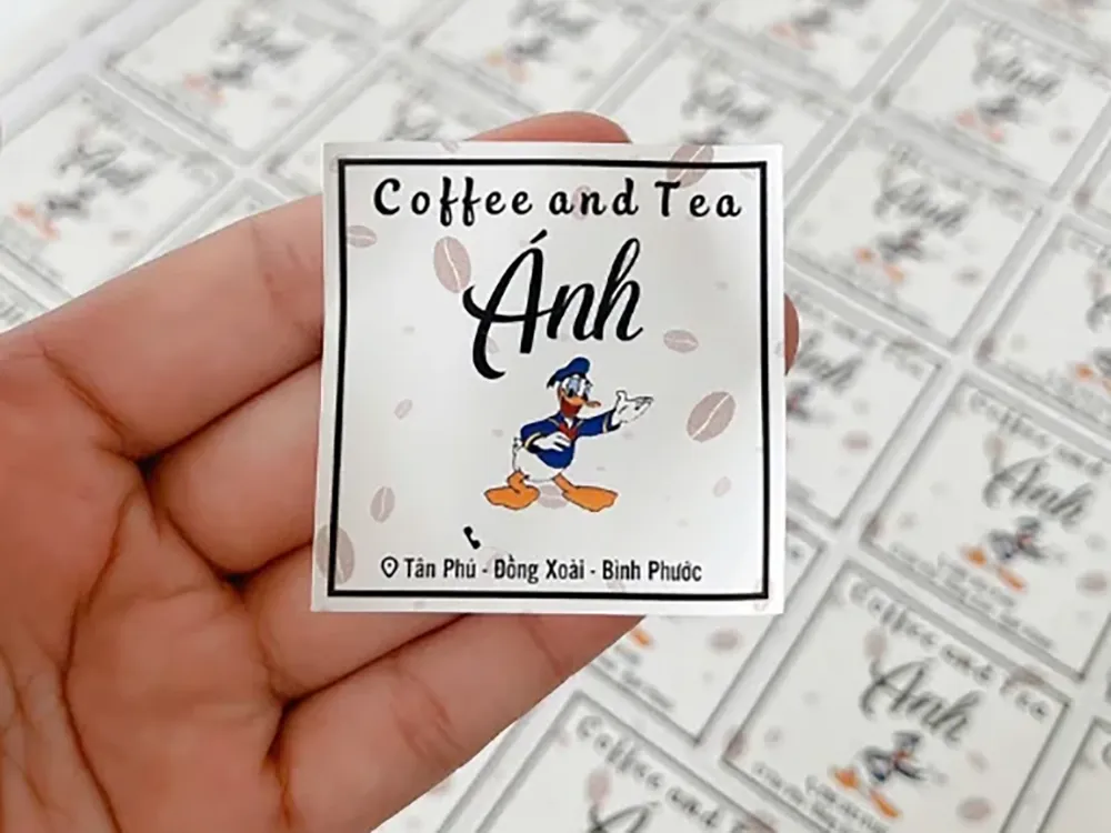 Mẫu tem nhãn cà phê đẹp