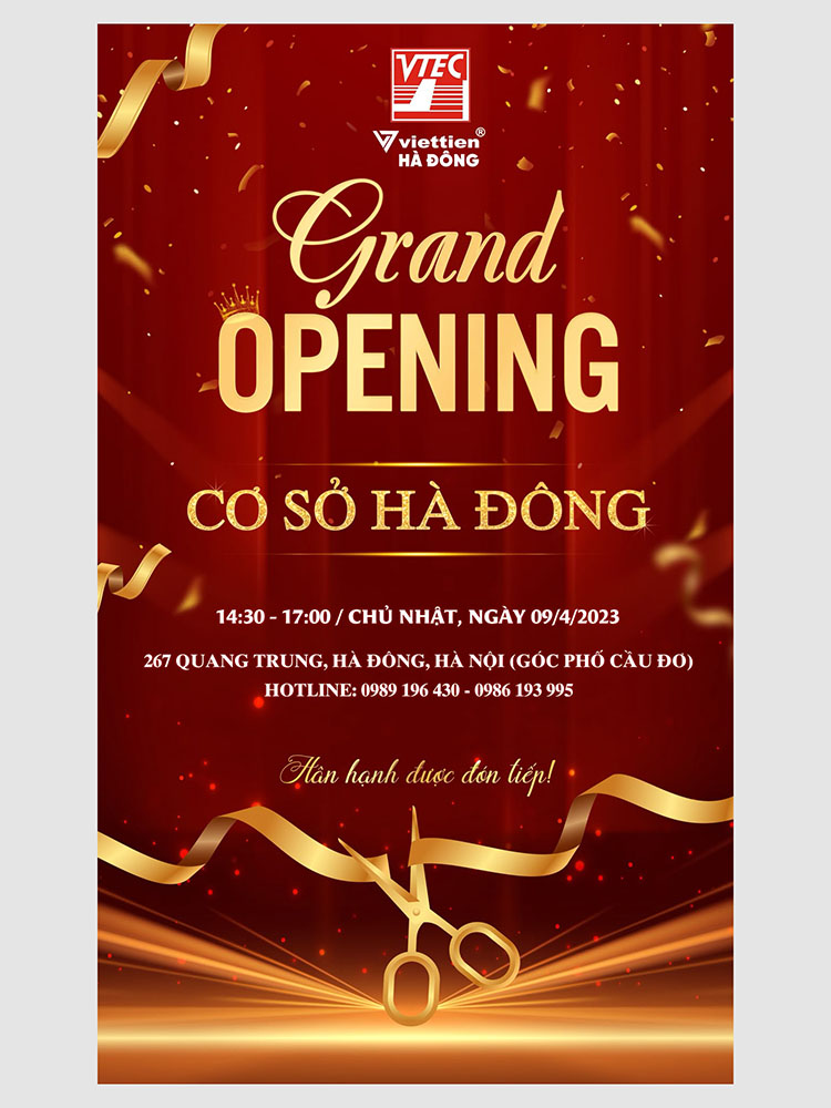 Mẫu Thiệp Mời Khai Trương Đẹp Nhất 2025