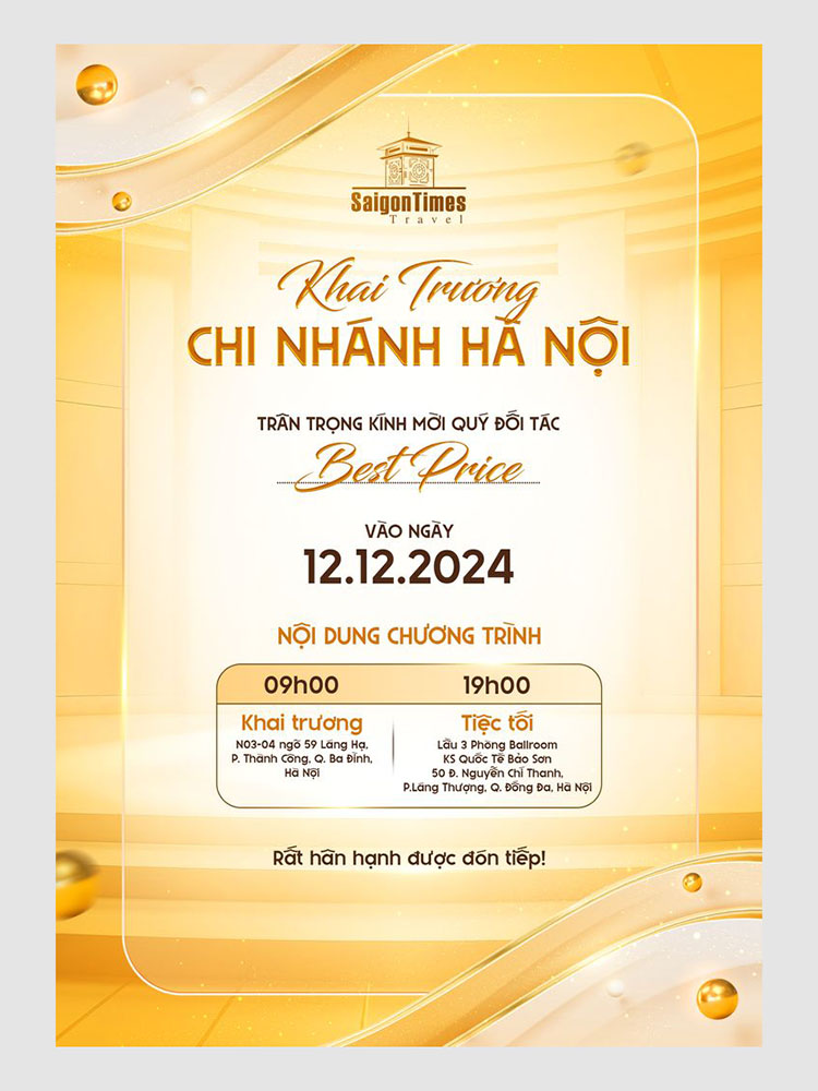Mẫu Thiệp Mời Khai Trương Đẹp Nhất 2025