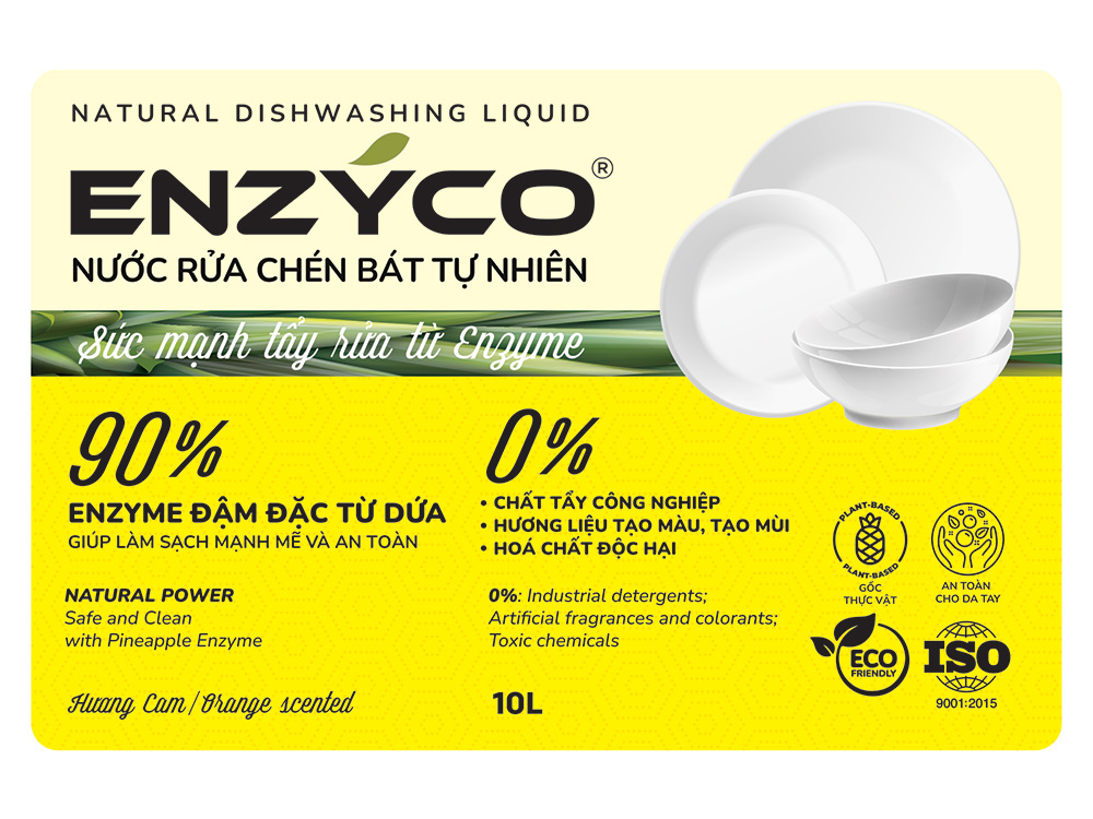 Quy trình in tem nhãn nước rửa chén tại Tân Nhật Minh