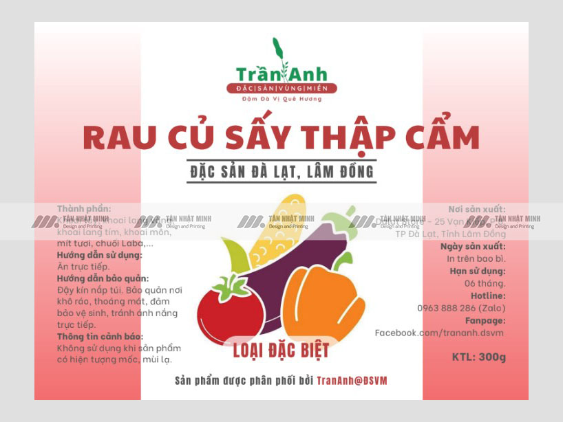 Tem rau củ sấy