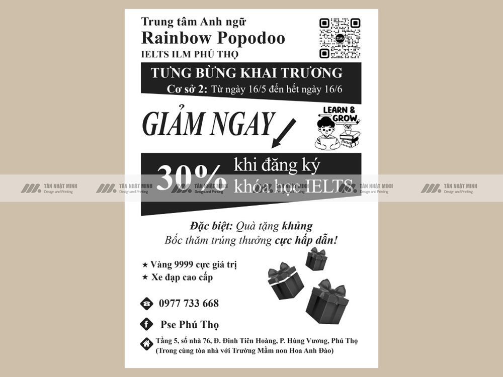 Tại sao nên chọn tờ rơi đen trắng để quảng cáo?