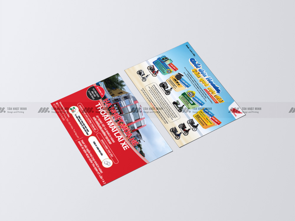 Mẫu tờ rơi quảng cáo xe máy đẹp