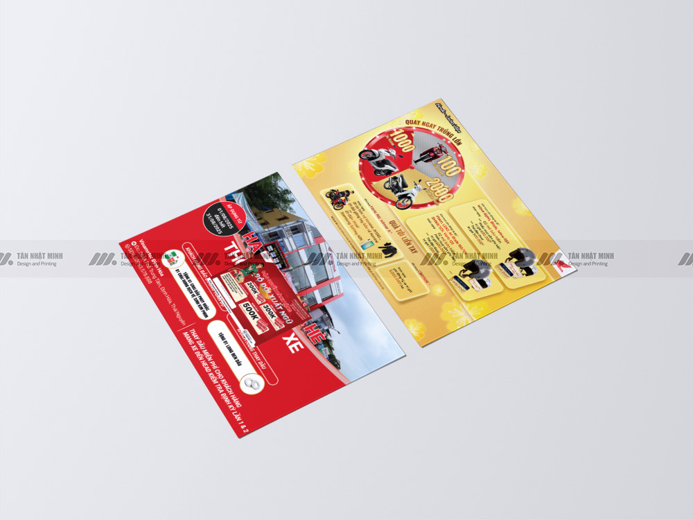 Mẫu tờ rơi quảng cáo xe máy đẹp