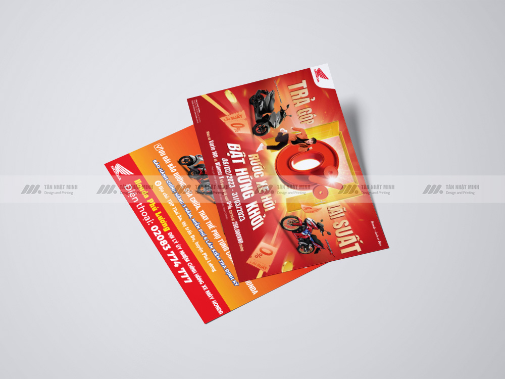Báo giá in tờ rơi xe máy tại Hà Nội