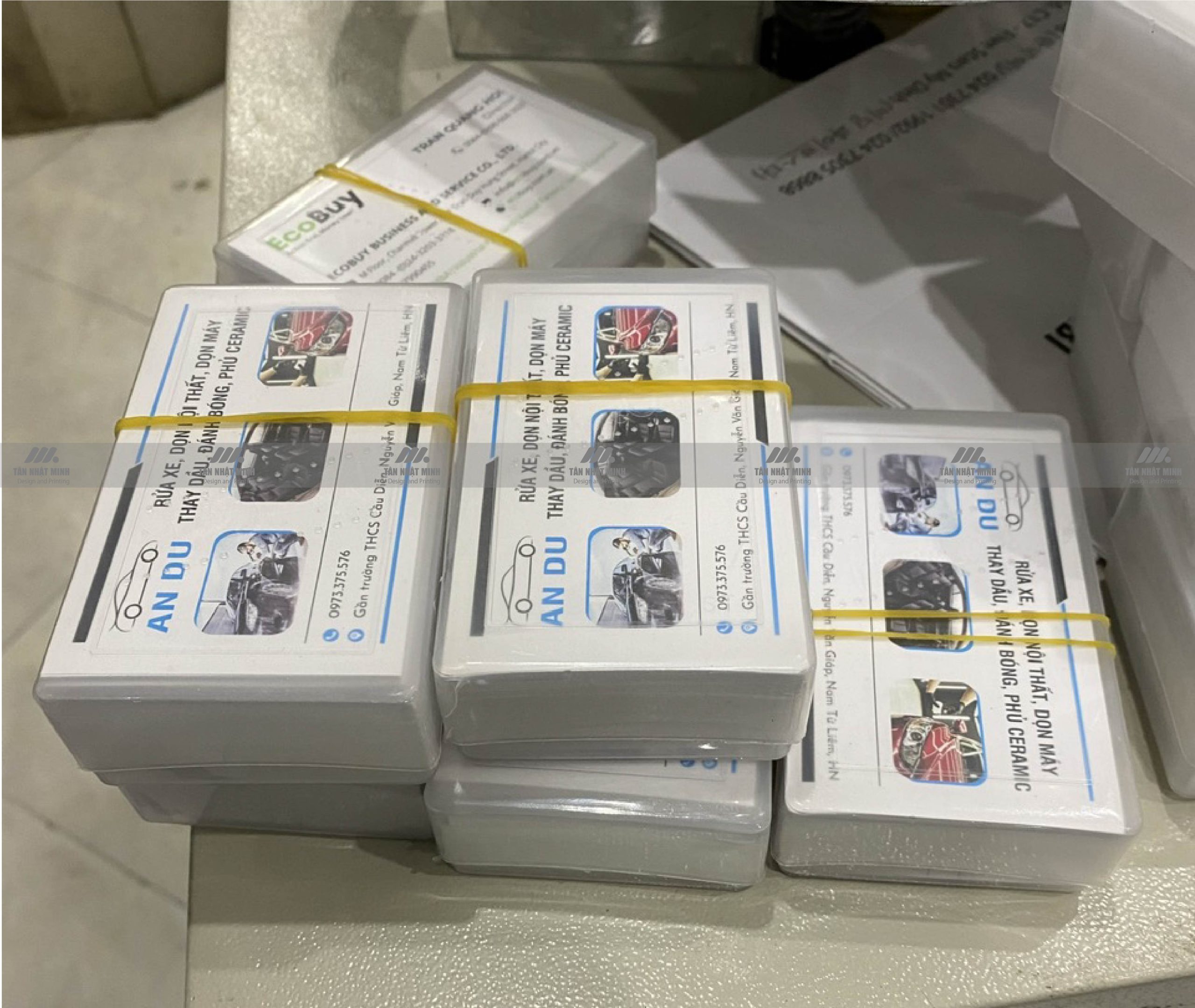 Hình ảnh in card visit thực tế tại Tân Nhật Minh 18