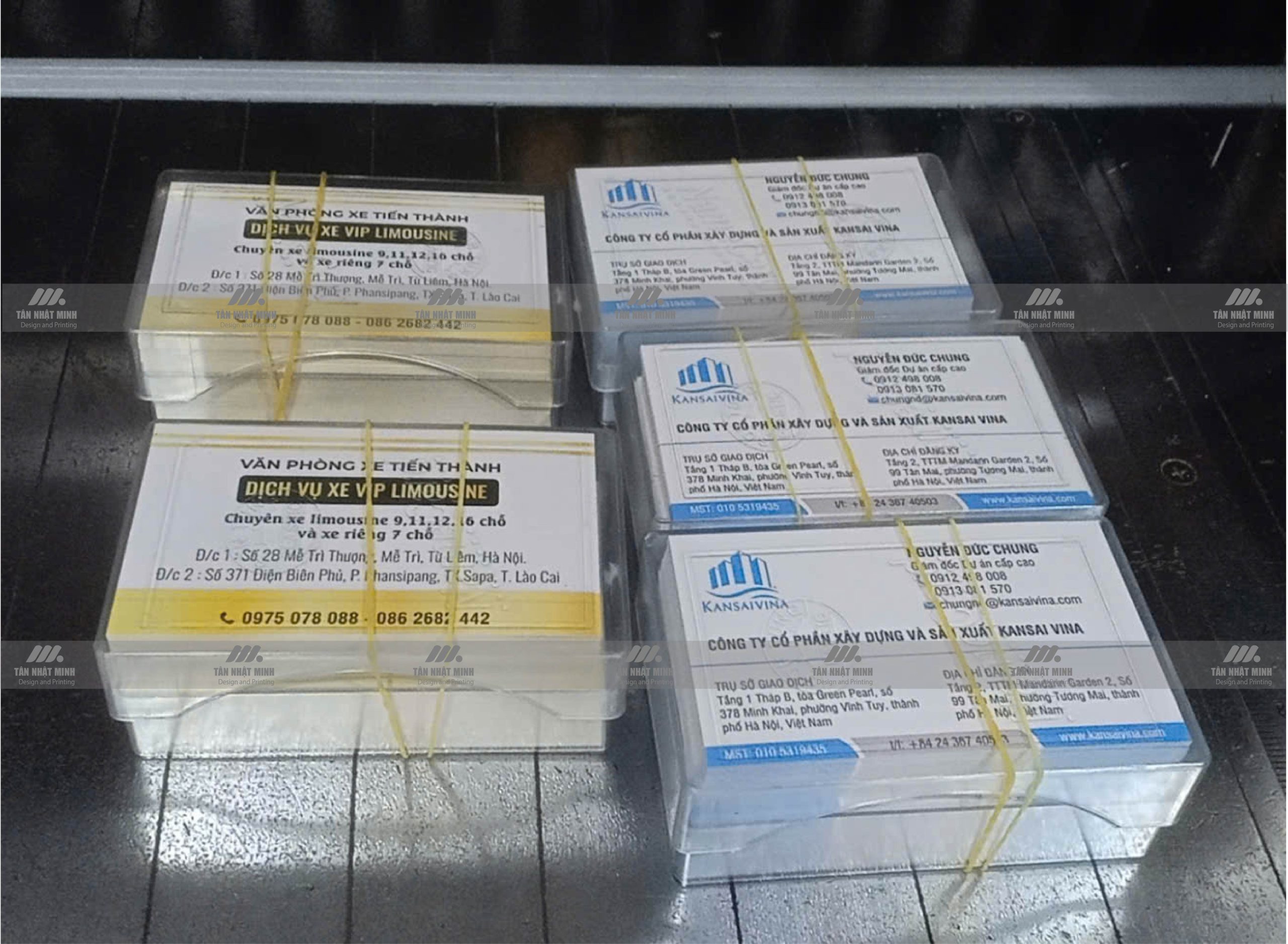 Hình ảnh in card visit thực tế tại Tân Nhật Minh 7