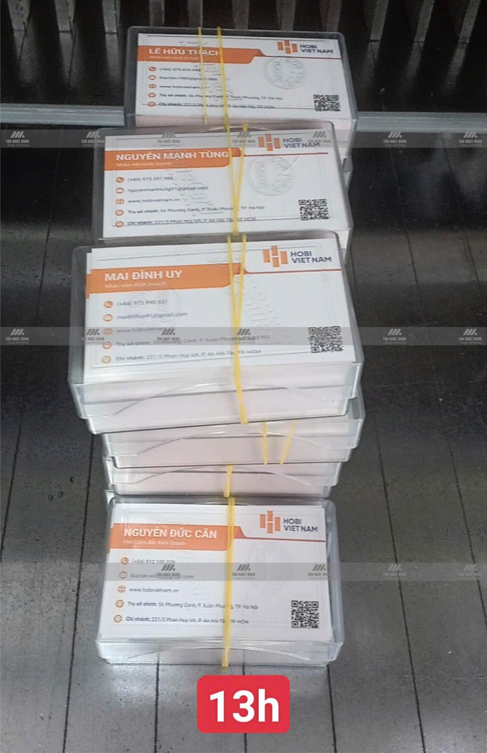 Hình ảnh in card visit thực tế tại Tân Nhật Minh 8