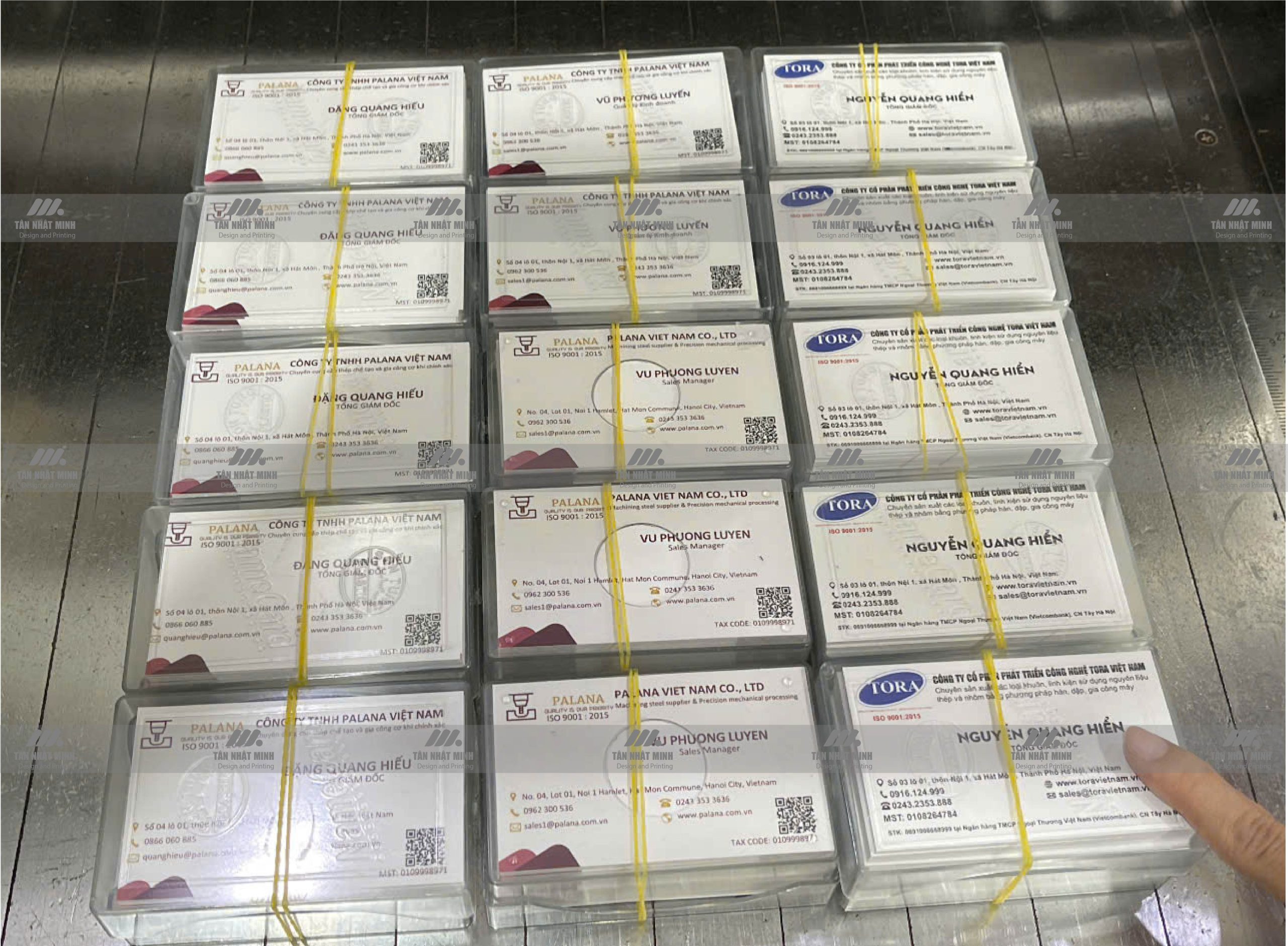 Hình ảnh in card visit thực tế tại Tân Nhật Minh 6